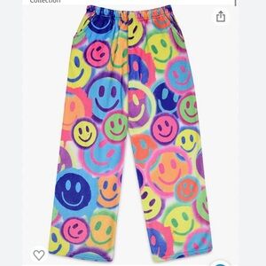 Iscream spray paint Smiley Face Pajama Pants